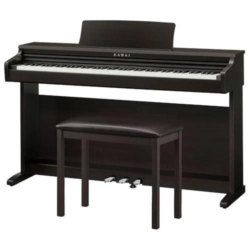 Kawai KDP120 Digital Piano in a Premium Rosewood Finish Bundle with Kawai F-10H Damper Pedal and Liquid Audio Polishing Cloth - Image 3