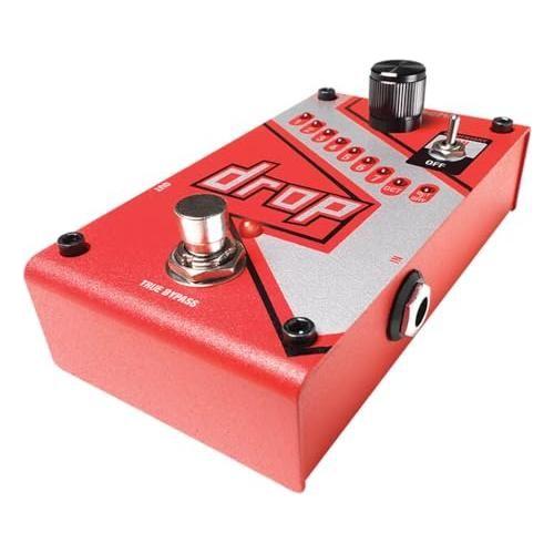 KMC Digitech DROP The Drop Polyphonic Drop Tune Pedal Bundle w/2x Strukture S6P48 Woven Right Angle Patch Cables, 12x Guitar Picks and Liquid Audio Polishing Cloth - Image 6