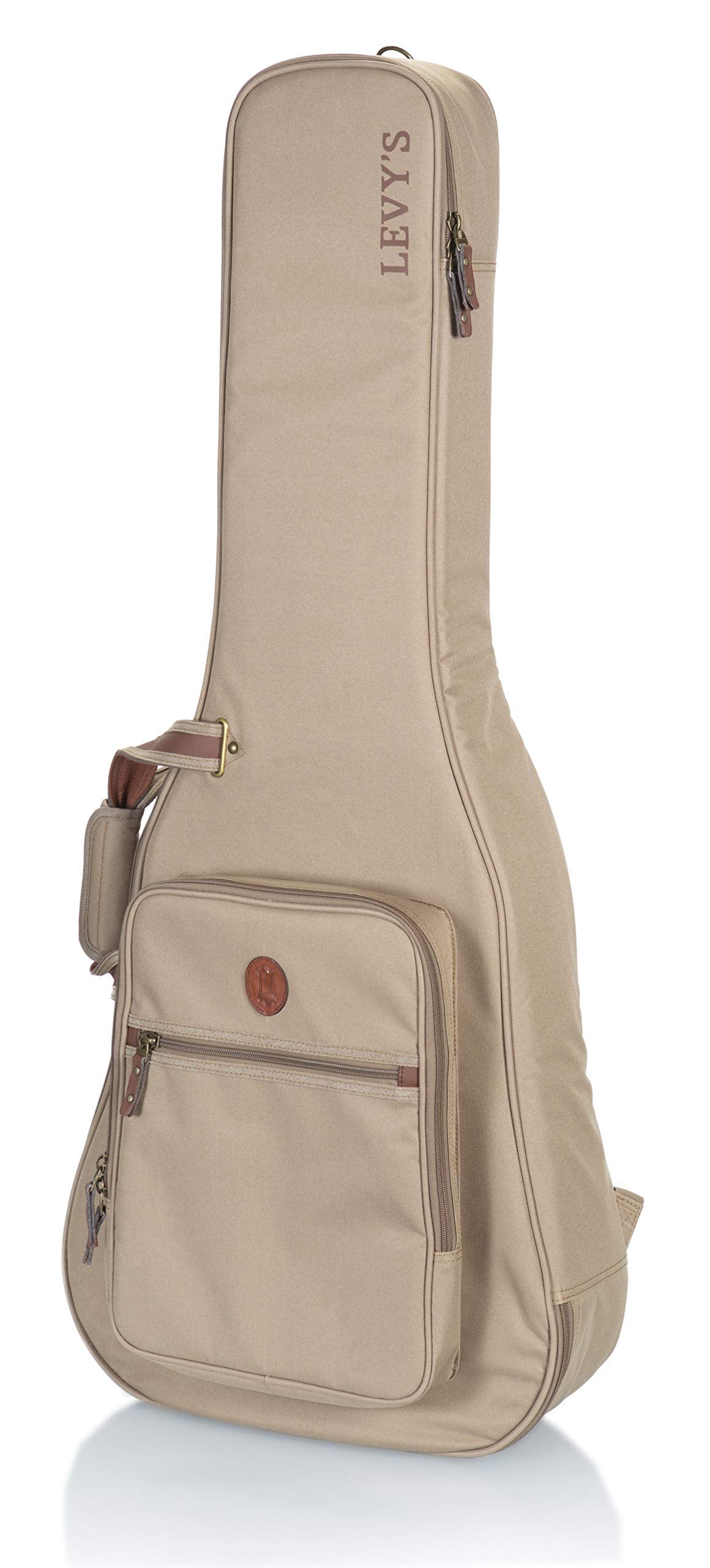 Levy's Leathers Deluxe Gig Bag for Electric Guitars with Padded Backpack Straps and Large Exterior Pocket - Image 13