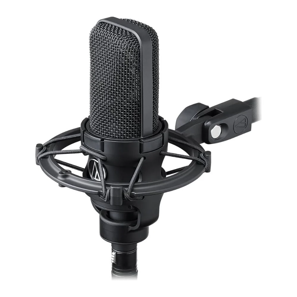 Liquid Audio - Audio Technica AT4040 Cardioid Condenser Microphone Bundle w/Pig Hog Mic Cable, AT8449 Shock Mount, Mic Dust Cover, Carrying Case Polishing Cloth - Image 2