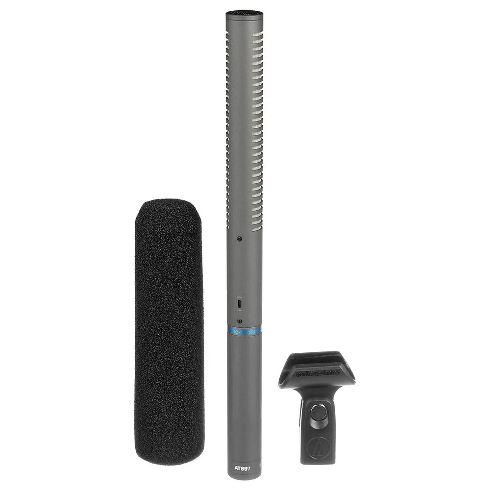 Liquid Audio Audio Technica AT897 Line + Gradient Condenser Microphone Bundle w/Pig Hog PHM10 8mm Mic Cable, Pop Filter Polishing Cloth - Image 5