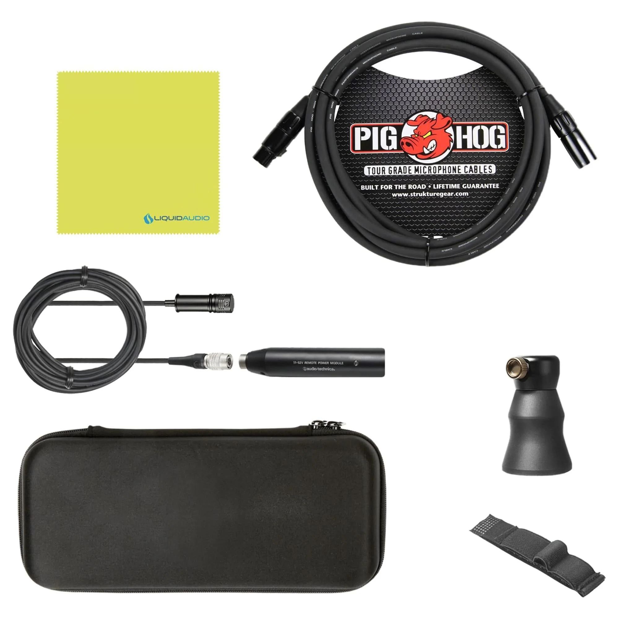 Liquid Audio Audio Technica ATM350PL Cardioid Instrument Microphone for Piano Bundle with Pig Hog PHM10 8mm XLR Mic Cable Polishing Cloth - Image 2