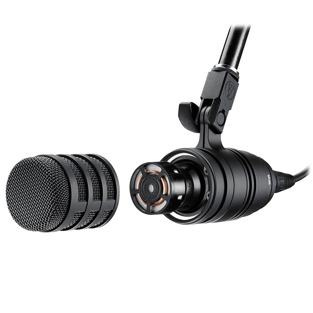 Liquid Audio Audio Technica BP40 Large-Diaphragm Dynamic Broadcast Microphone Bundle w/Pig Hog PHM10 8mm Mic Cable Polishing Cloth - Image 5