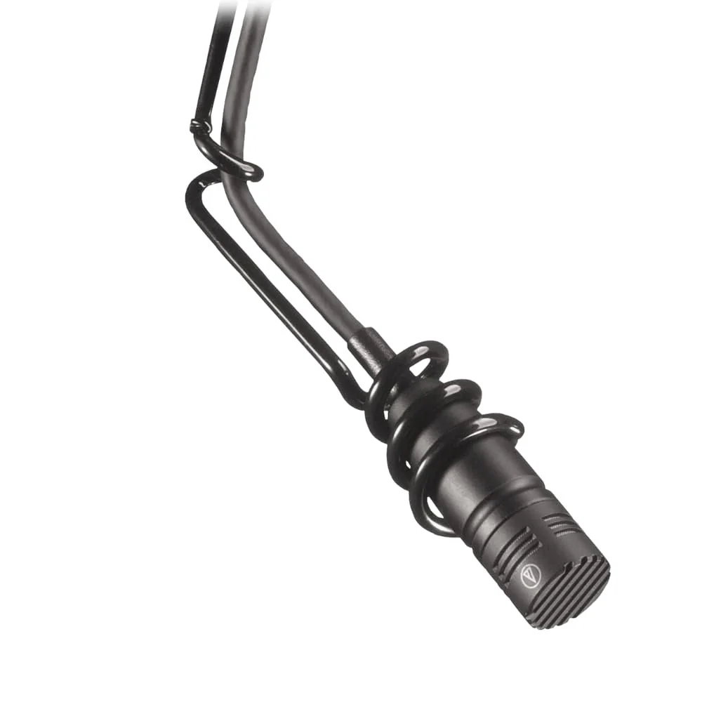 Liquid Audio Audio Technica U853R Cardioid Condenser Hanging Microphone, Black Bundle w/Pig Hog PHM10 8mm XLR Mic Cable Polishing Cloth - Image 3