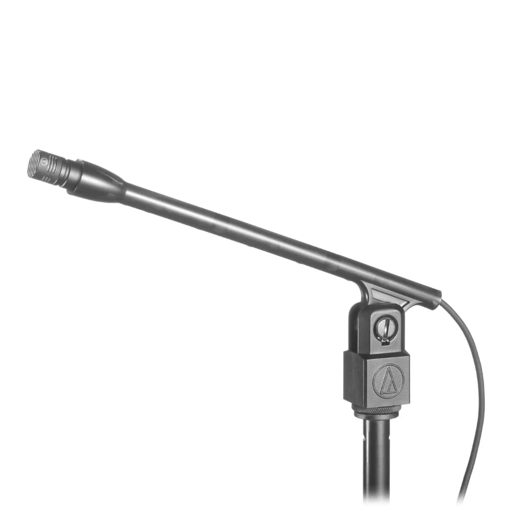 Liquid Audio Audio Technica U853R Cardioid Condenser Hanging Microphone, Black Bundle w/Pig Hog PHM10 8mm XLR Mic Cable Polishing Cloth - Image 4