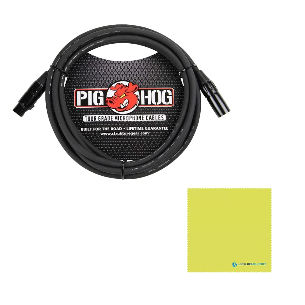 Liquid Audio Earthworks ETHOS Streaming & Broadcasting Microphone Silver Bundle with 10ft Pig Hog Microphone Cable & Polishing Cloth – Broadcast-Grade Dynamic Mic for Voice, Podcasting & Streaming - Image 2