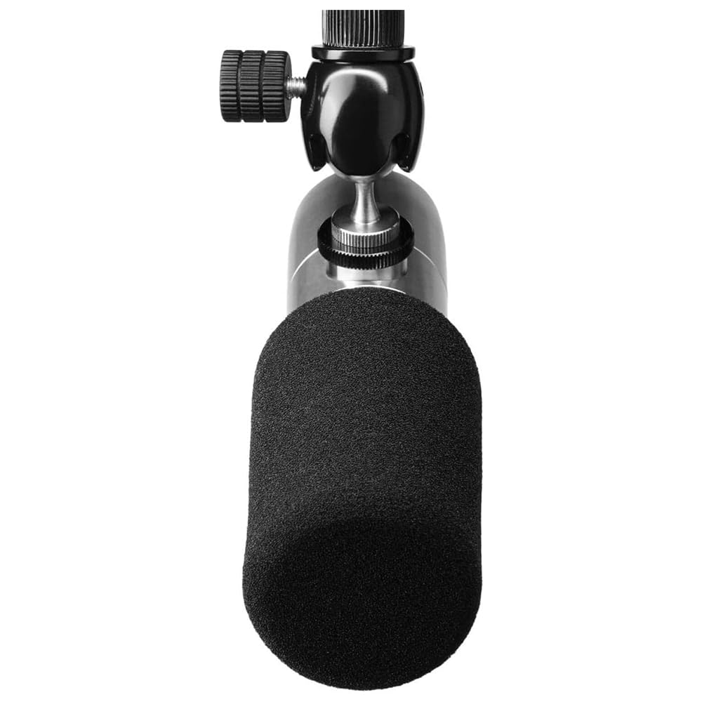 Liquid Audio Earthworks ETHOS Streaming & Broadcasting Microphone Silver Bundle with 10ft Pig Hog Microphone Cable & Polishing Cloth – Broadcast-Grade Dynamic Mic for Voice, Podcasting & Streaming - Image 5