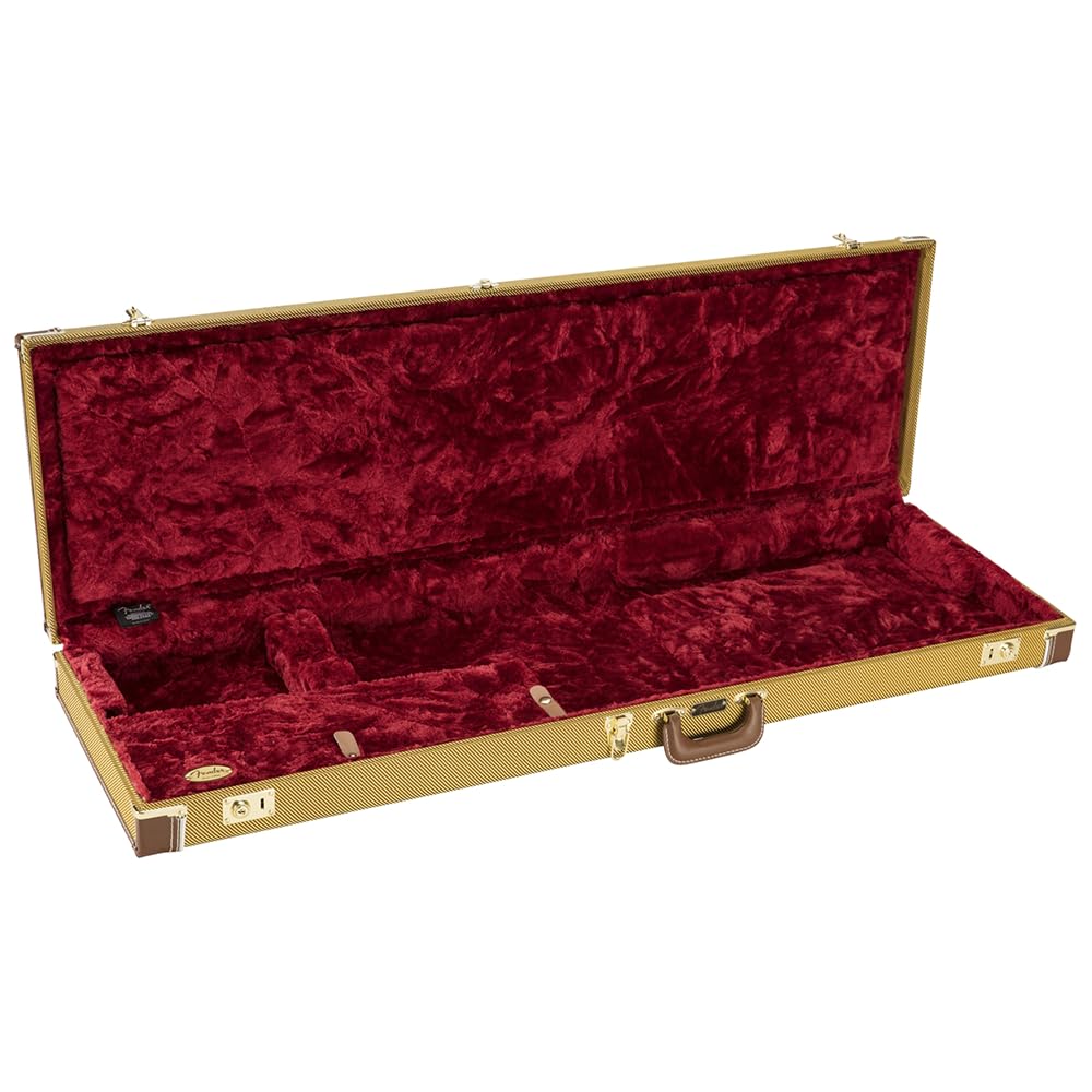 Liquid Audio Fender Classic Series Cases - Precision Bass®/Jazz Bass®, Tweed - 0996166300 Bundle w/ 12-Pack Guitar Pick Polishing Cloth - Image 6