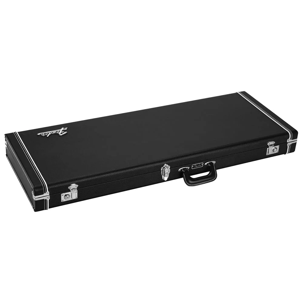 Liquid Audio Fender Classic Series Wood Case - Mustang®/Duo Sonic™, Black - 0996126306 Bundle w/ 12-Pack Guitar Pick Polishing Cloth - Image 4