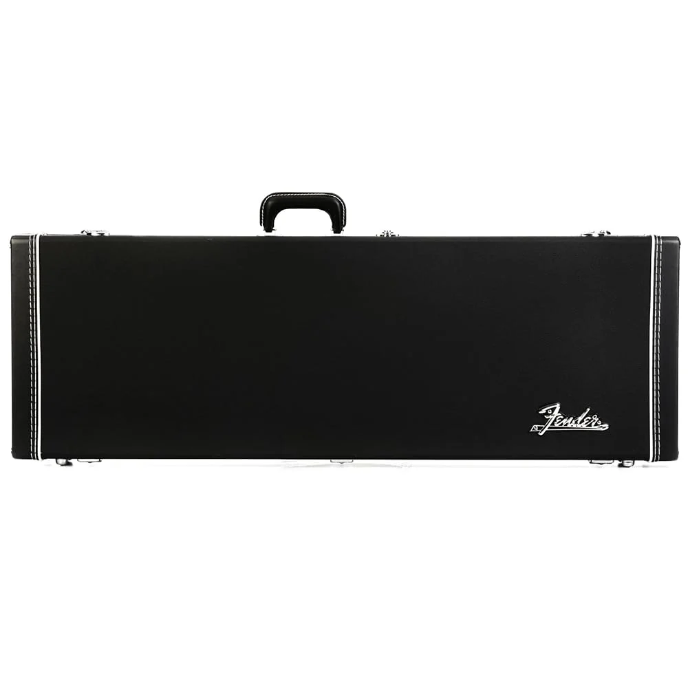 Liquid Audio Fender Classic Series Wood Case - Mustang®/Duo Sonic™, Black - 0996126306 Bundle w/ 12-Pack Guitar Pick Polishing Cloth - Image 5
