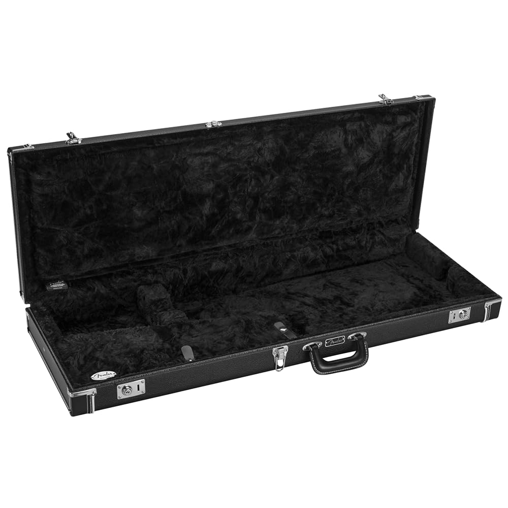 Liquid Audio Fender Classic Series Wood Cases - Stratocaster®/Telecaster®, Black - 0996106306 Bundle w/ 12-Pack Guitar Pick Polishing Cloth - Image 6