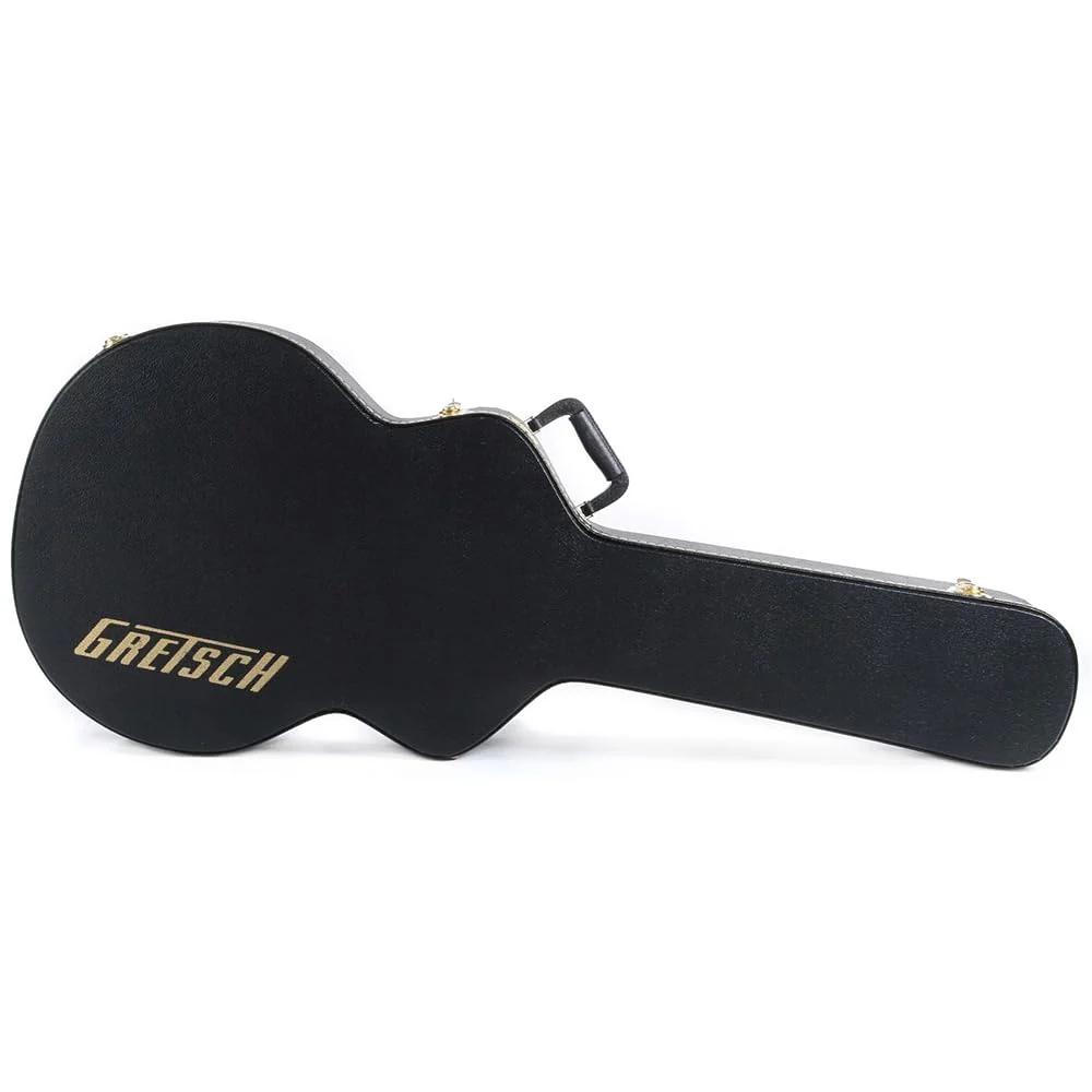 Liquid Audio Gretsch® G6241FT 16" Hollowbody Flat Top Hardshell Guitar Case, Black, 0996475000 Bundle w/ 12-Pack Guitar Pick Polishing Cloth - Image 3