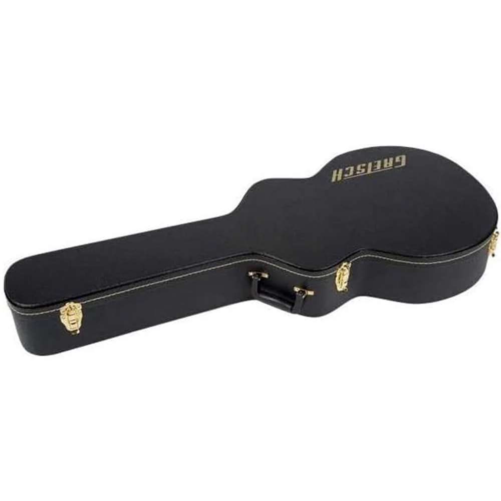 Liquid Audio Gretsch® G6241FT 16" Hollowbody Flat Top Hardshell Guitar Case, Black, 0996475000 Bundle w/ 12-Pack Guitar Pick Polishing Cloth - Image 5