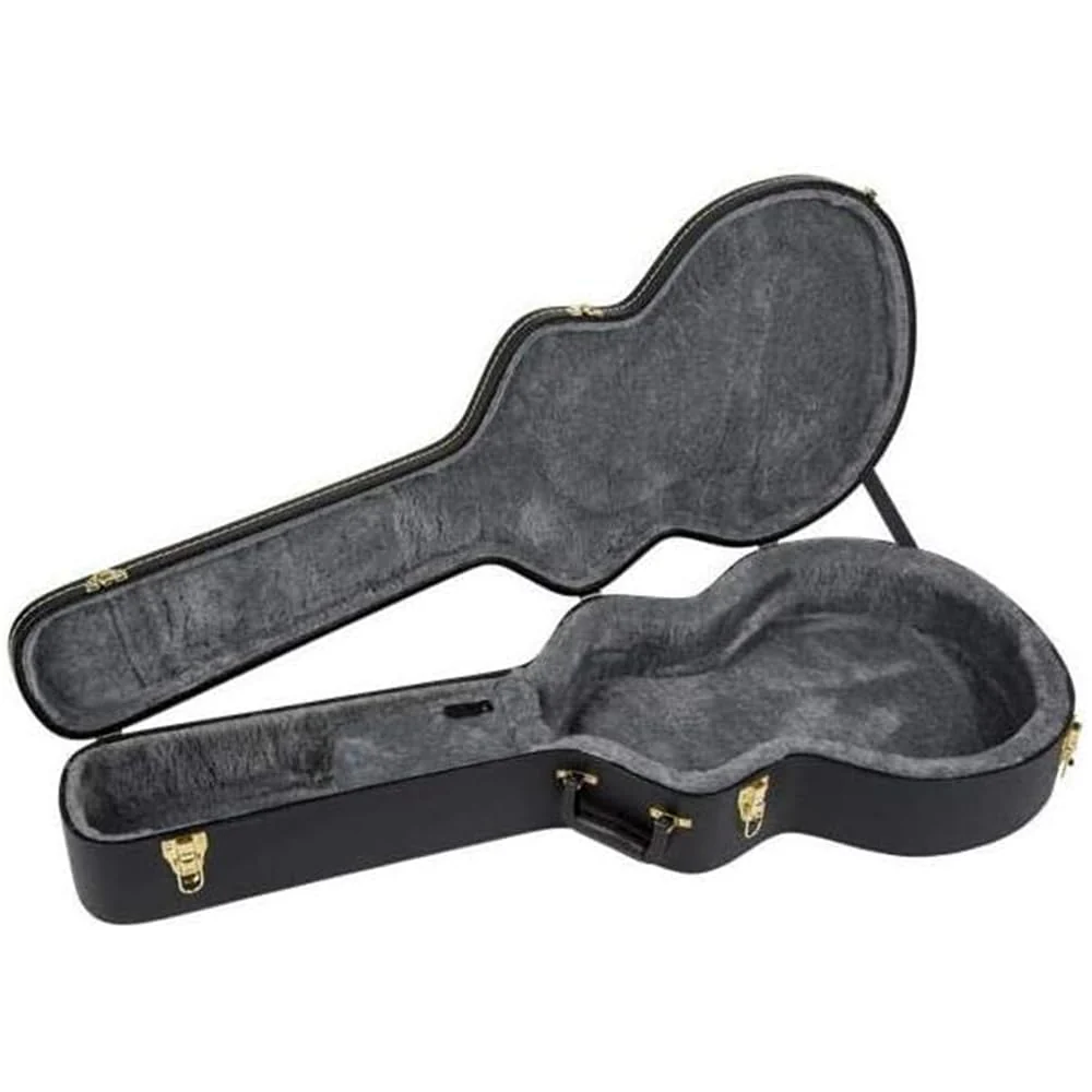 Liquid Audio Gretsch® G6241FT 16" Hollowbody Flat Top Hardshell Guitar Case, Black, 0996475000 Bundle w/ 12-Pack Guitar Pick Polishing Cloth - Image 6