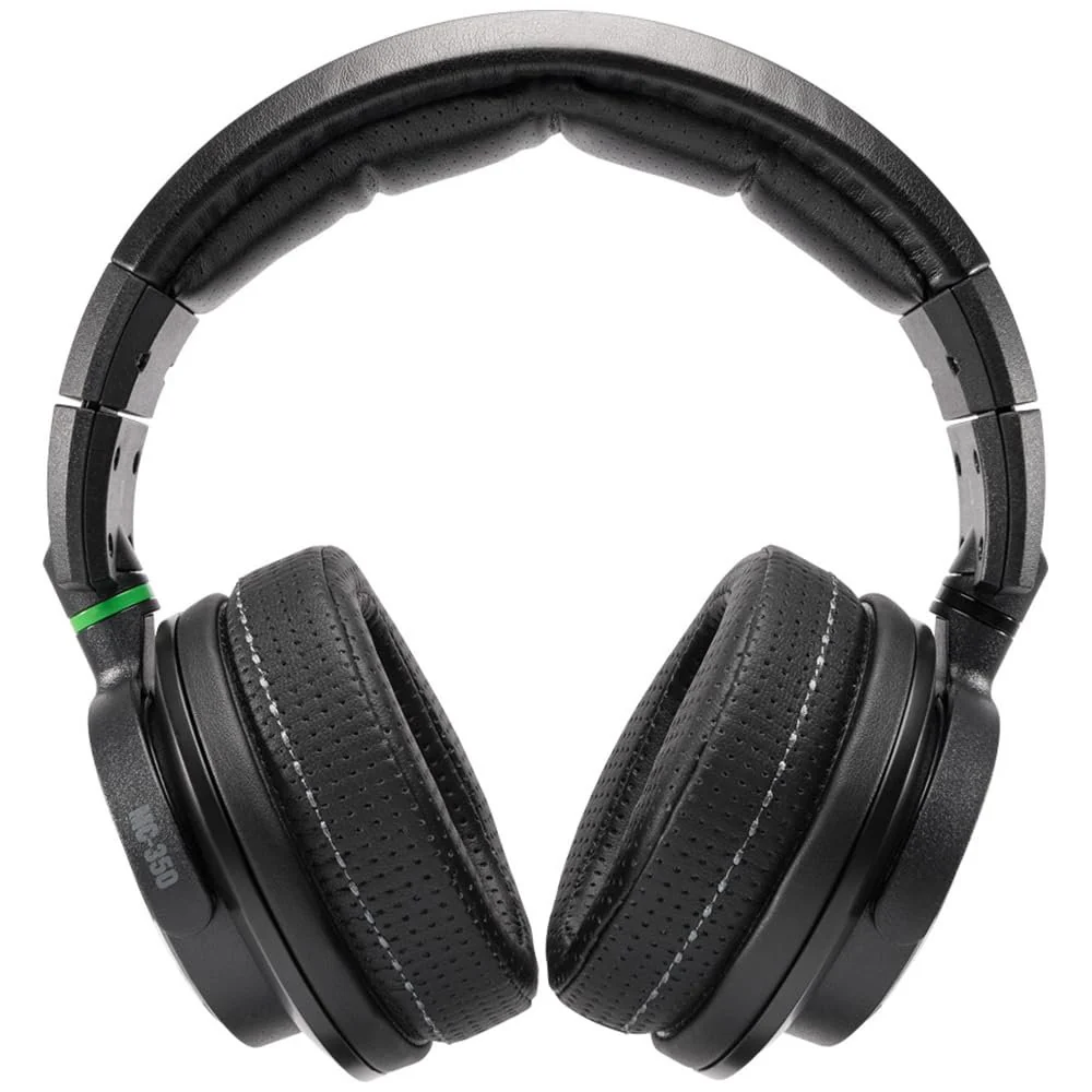 Liquid Audio Mackie MC-350 Professional Closed-Back Headphones Black Bundle with Pig Hog 25ft Headphone Extension Cable and Instrument Polishiing Cloth - Image 4