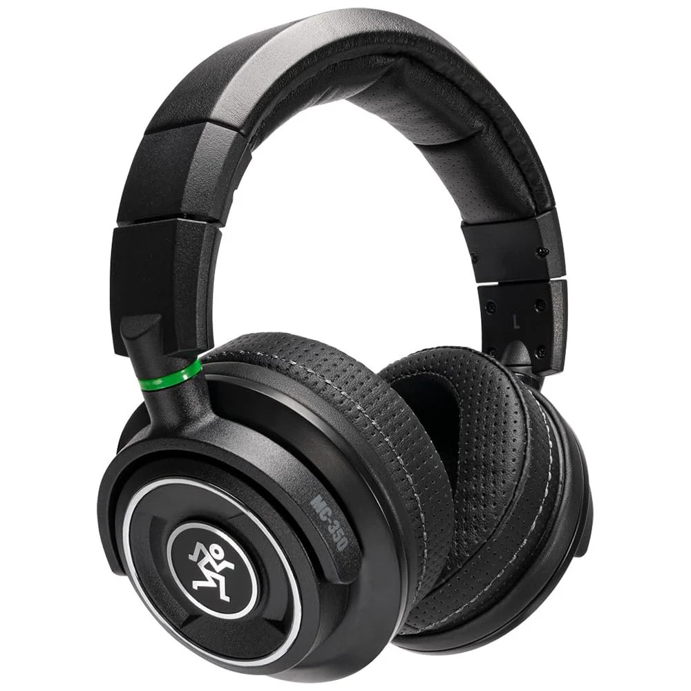 Liquid Audio Mackie MC-350 Professional Closed-Back Headphones Black Bundle with Pig Hog 25ft Headphone Extension Cable and Instrument Polishiing Cloth - Image 5