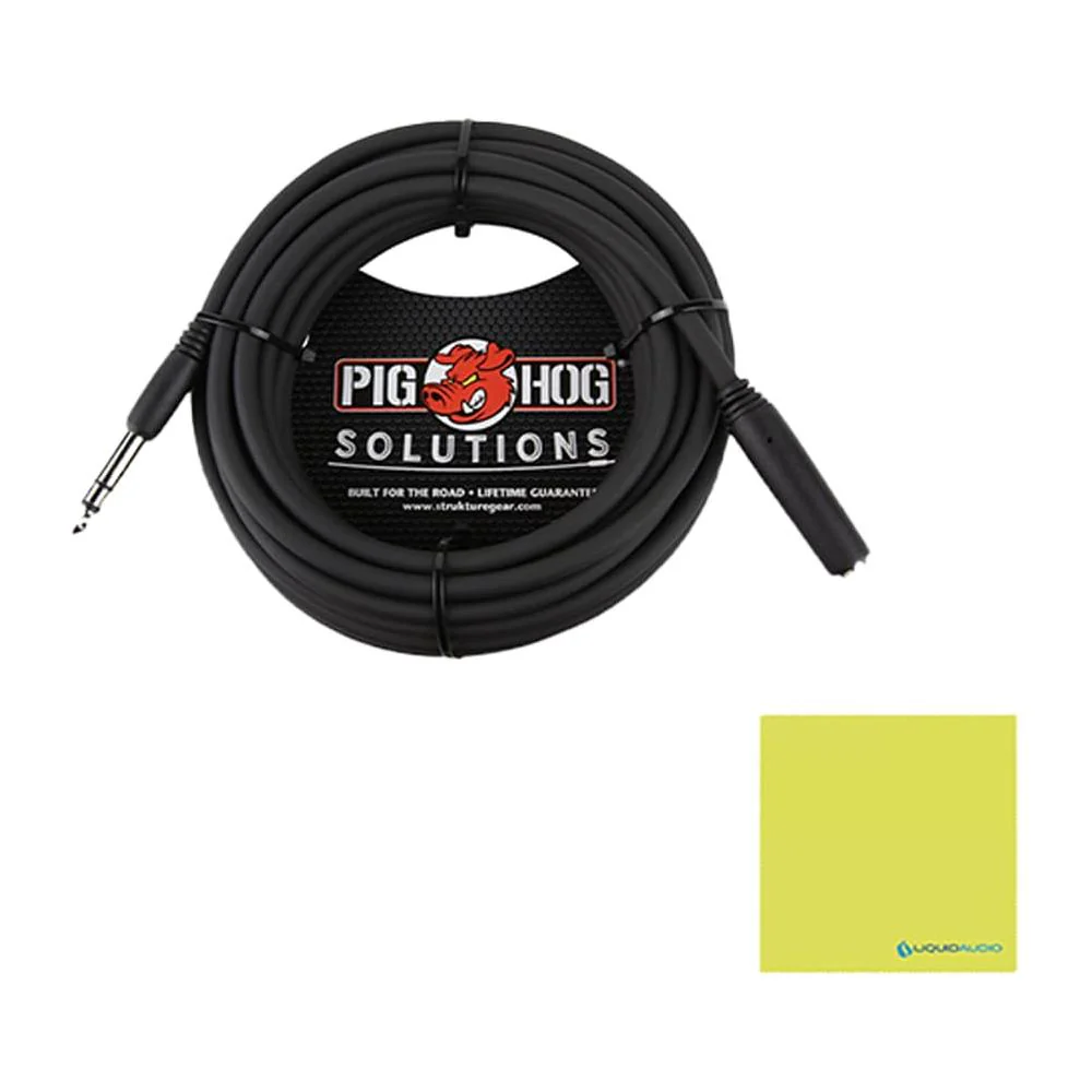 Liquid Audio Neumann NDH 20 Closed-back Studio Headphone Bundle w/Pig Hog PHX14-25 Headphone Extension Cable Polishing Cloth - Image 2