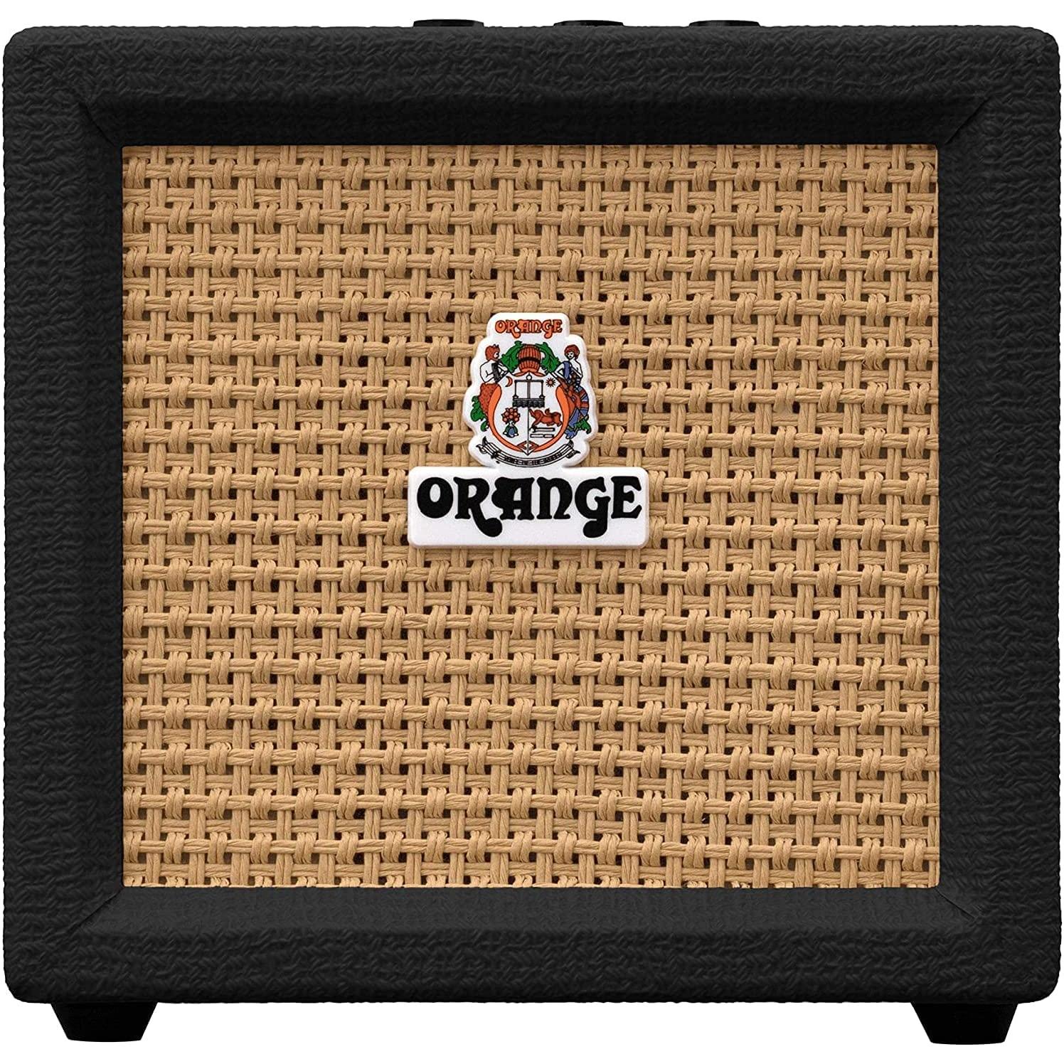 Liquid Audio Orange Amps Crush Mini 3W Guitar Combo Amp Bundle w Power Adapter, Pig Hog Instrument Cable, 24 Picks, Battery Polishing Cloth - Image 26
