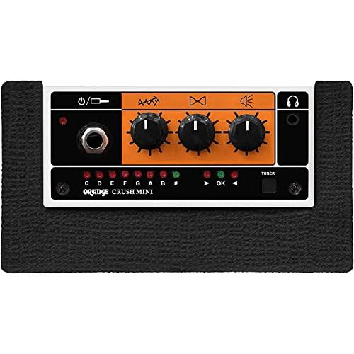 Liquid Audio Orange Amps Crush Mini 3W Guitar Combo Amp Bundle w Power Adapter, Pig Hog Instrument Cable, 24 Picks, Battery Polishing Cloth - Image 8