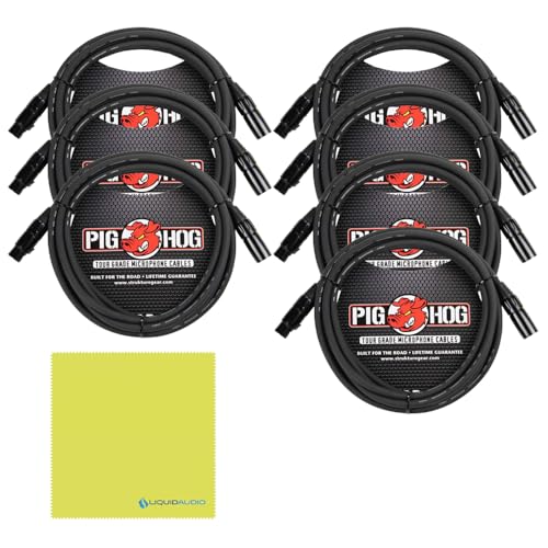 Liquid Audio Samson DK707 7-Piece Drum Mic Kit Bundle w/ 7-Pack Pig Hog PHM10 8mm Mic Cable Polishing Cloth - Image 2