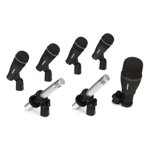 Liquid Audio Samson DK707 7-Piece Drum Mic Kit Bundle w/ 7-Pack Pig Hog PHM10 8mm Mic Cable Polishing Cloth - Image 8
