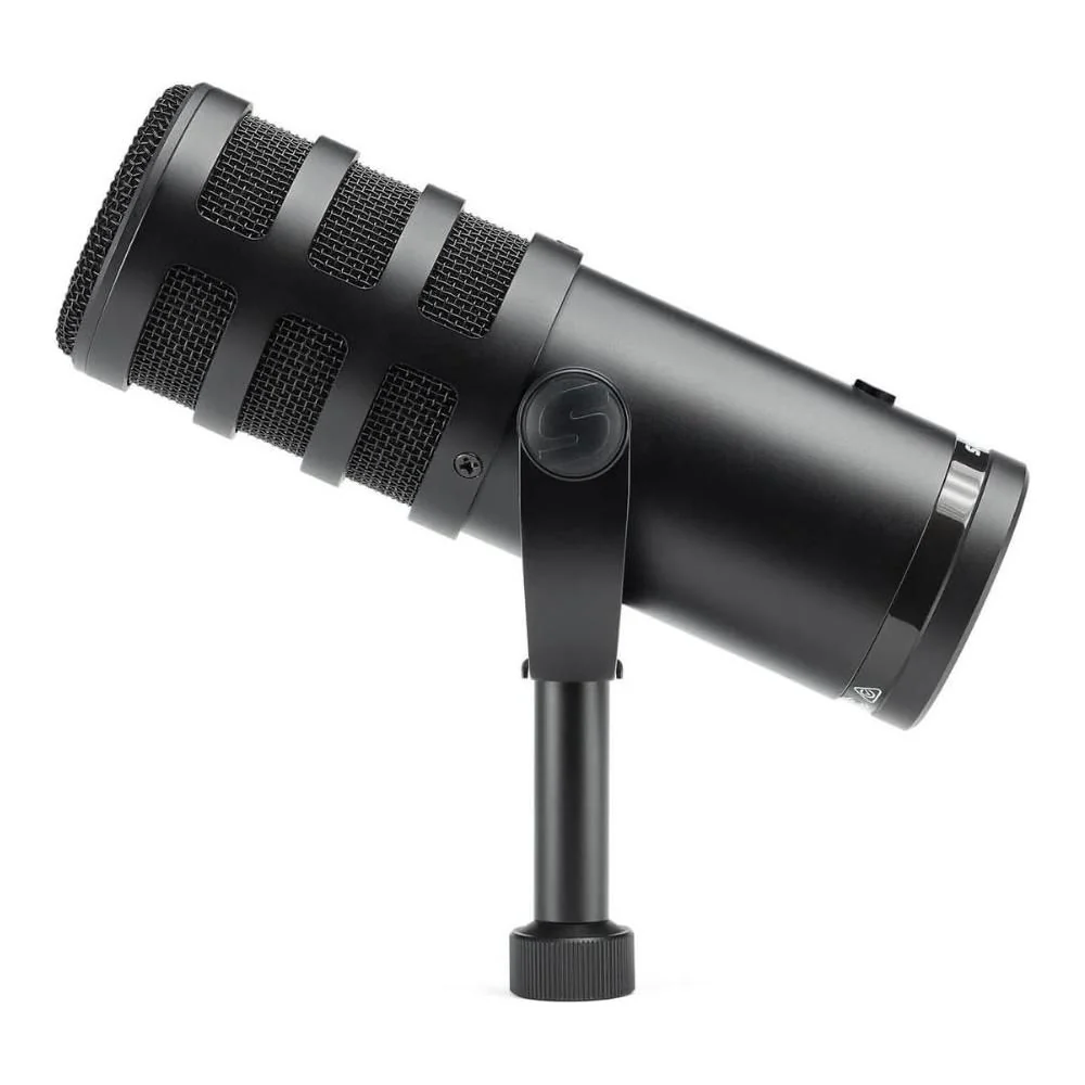 Liquid Audio Samson Q9U XLR/USB Broadcast Dynamic Microphone Bundle w/Samson SR350 Over-Ear Stereo Headphones, Pop Filter Polishing Cloth - Image 3