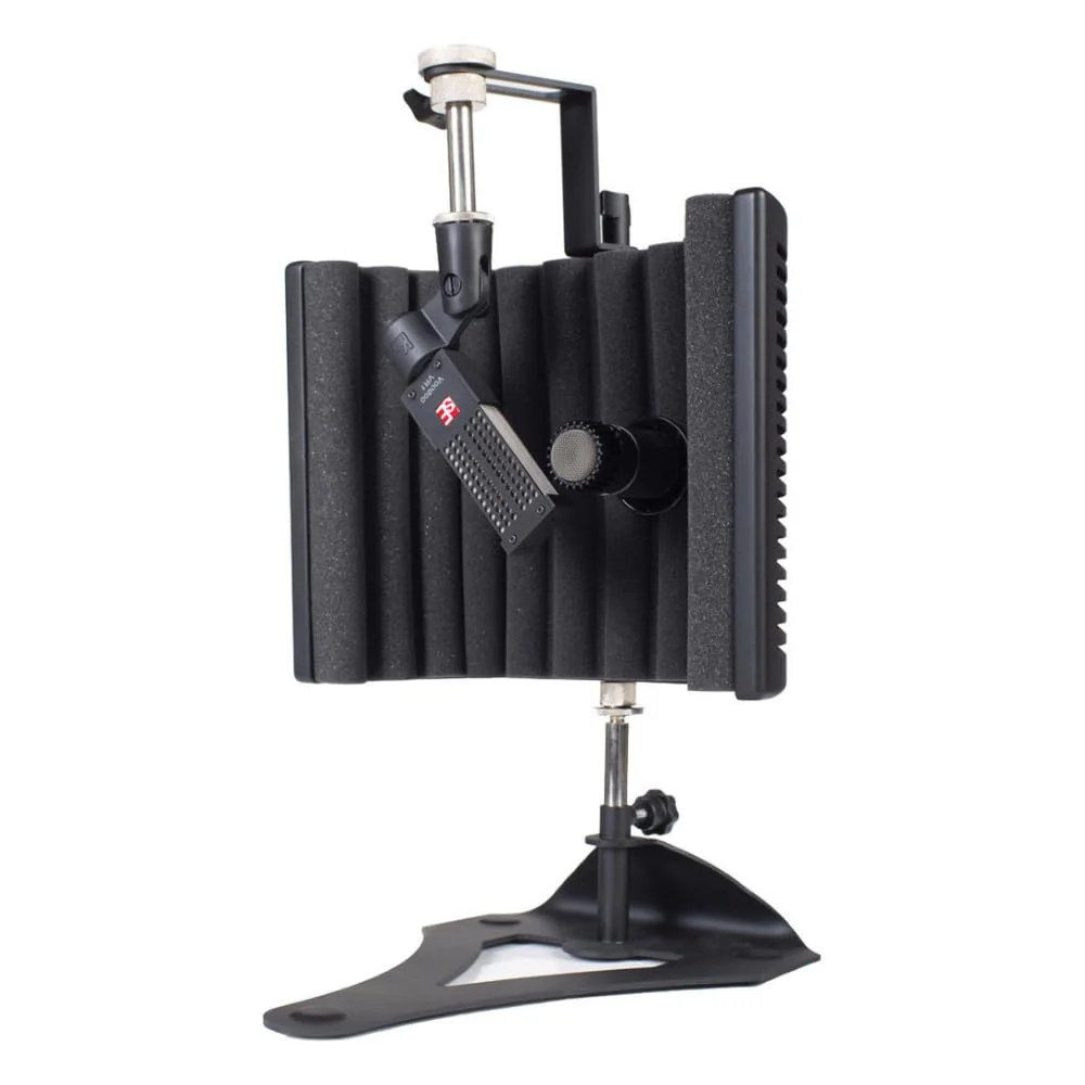 Liquid Audio sE Electronics guitaRF Reflexion Filter with Stand Bundle w/Pig Hog PHM10 8mm Mic Cable Polishing Cloth - Image 4
