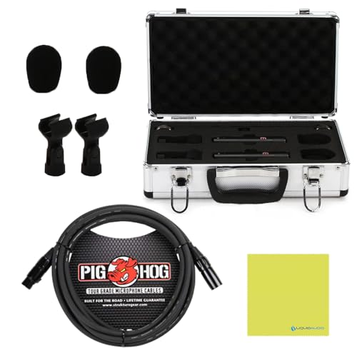 Liquid Audio sE Electronics sE8 Omni Small-diaphragm Condenser Microphone, Pair Bundle w/Pig Hog PHM10 8mm Mic Cable Polishing Cloth - Image 2