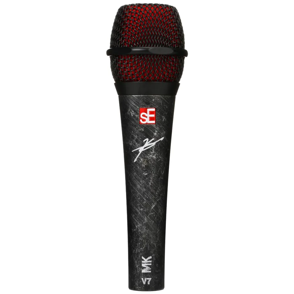 Liquid Audio sE Electronics V7 MK Myles Kennedy Signature Edition Microphone Bundle w/Pig Hog PHM10 8mm Mic Cable Polishing Cloth - Image 6