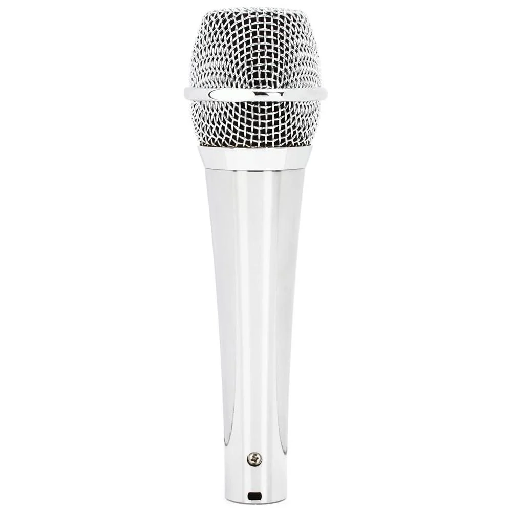 Liquid Audio sE Electronics V7 Supercardioid Dynamic Vocal Microphone in Chrome Finish Bundle w/Pig Hog PHM10 8mm Mic Cable Polishing Cloth - Image 6