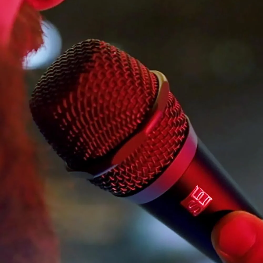 Liquid Audio sE Electronics V7 Switch Supercardioid Dynamic Handheld Microphone Bundle w/Pig Hog PHM10 8mm Mic Cable Polishing Cloth - Image 5