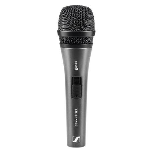 Liquid Audio Sennheiser 3-Pack E 835-S Live Vocal Microphone, Black Bundle w/ 3-Pack Pig Hog PHM10 8mm Mic XLR Cable Polishing Cloth - Image 2