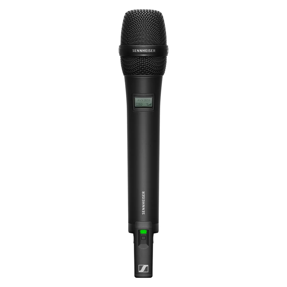 Liquid Audio Sennheiser AVX-Combo Set-4 Wireless Handheld Omnidirectional Microphone Bundle w/Pig Hog PHM10 8mm Mic Cable, 4-Pack Blucoil AA Batteries Polishing Cloth - Image 3