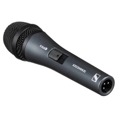 Liquid Audio Sennheiser E 835-S Cardioid Dynamic Vocal Microphone Bundle w/Pig Hog PHM10 8mm Mic Cable Polishing Cloth - Image 5