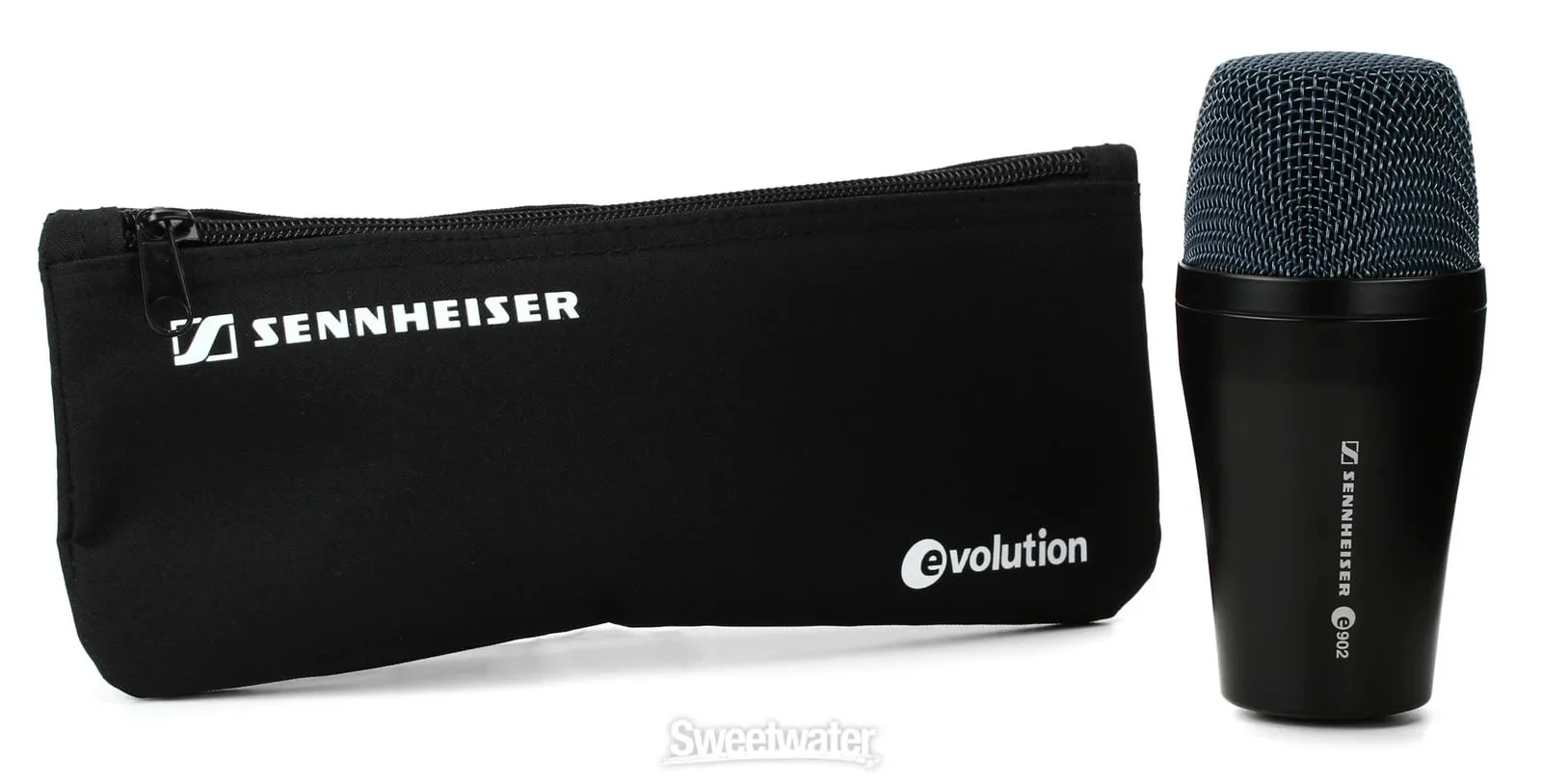 Liquid Audio - Sennheiser E 902 Cardioid Dynamic Kick Drum Microphone Bundle w/Pig Hog PHM10 8mm Mic Cable Polishing Cloth - Image 2