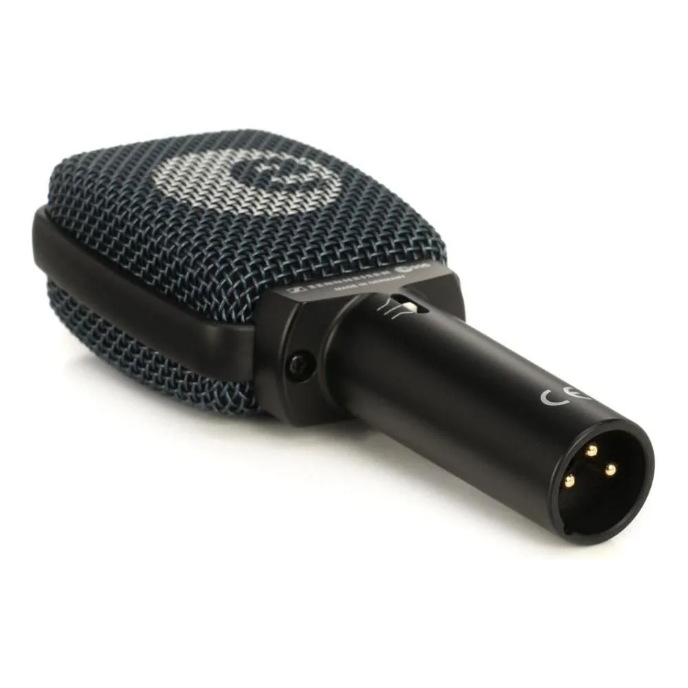 Liquid Audio Sennheiser E 906 Supercardioid Dynamic Instrument Microphone Bundle w/Pig Hog PHM10 8mm Mic Cable Polishing Cloth - Image 2