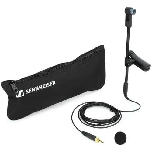 Liquid Audio Sennheiser E 908 B-EW Clip-on Cardioid Condenser Gooseneck Instrument Microphone for Saxophones Bundle w/Pig Hog PHM10 8mm Mic Cable Polishing Cloth - Image 5