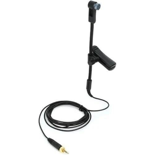 Liquid Audio Sennheiser E 908 B-EW Clip-on Cardioid Condenser Gooseneck Instrument Microphone for Saxophones Bundle w/Pig Hog PHM10 8mm Mic Cable Polishing Cloth - Image 7