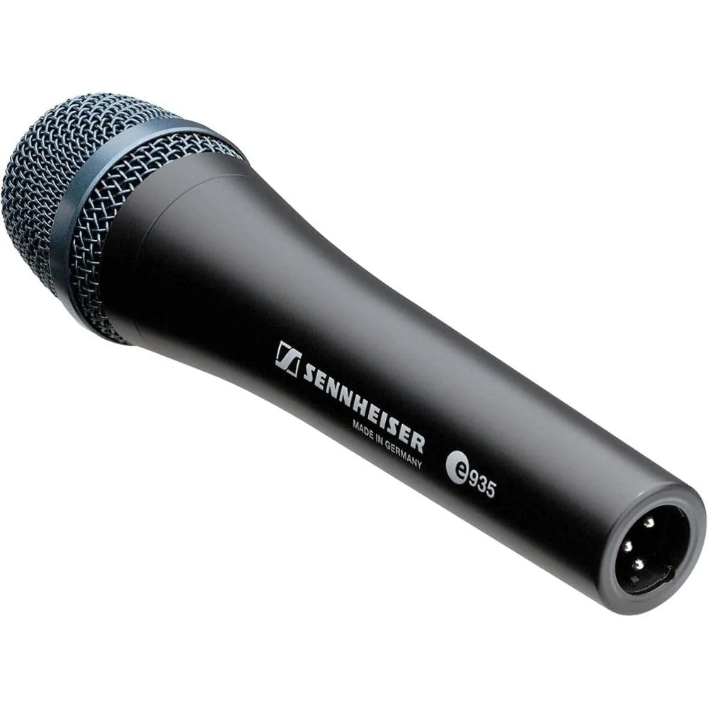 Liquid Audio - Sennheiser E 935 Cardioid Dynamic Vocal Microphone Bundle w/Pig Hog PHM10 8mm Mic Cable Polishing Cloth - Image 2