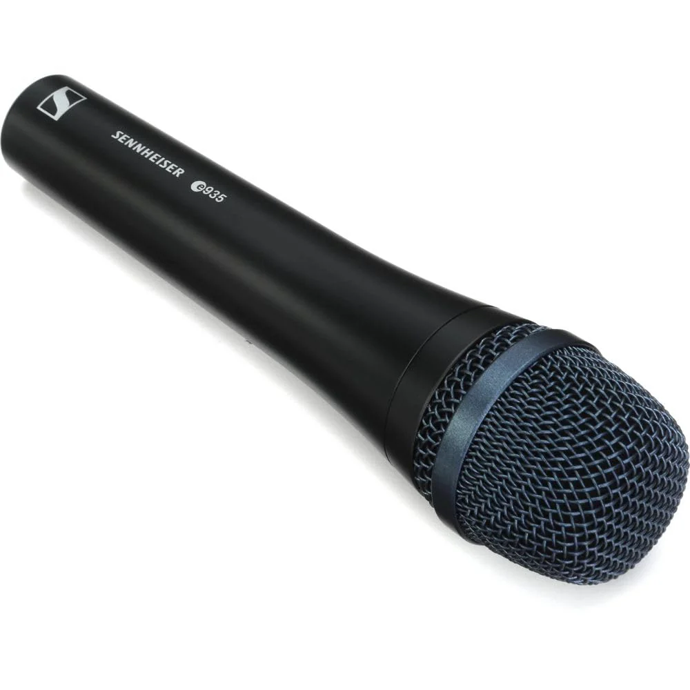 Liquid Audio - Sennheiser E 935 Cardioid Dynamic Vocal Microphone Bundle w/Pig Hog PHM10 8mm Mic Cable Polishing Cloth - Image 4