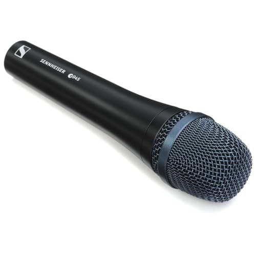 Liquid Audio - Sennheiser E 945 Supercardioid Dynamic Vocal Microphone Bundle w/Pig Hog PHM10 8mm Mic Cable Polishing Cloth - Image 4