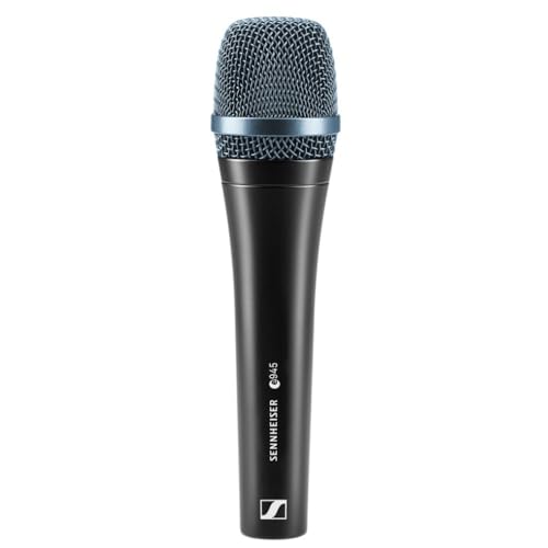 Liquid Audio - Sennheiser E 945 Supercardioid Dynamic Vocal Microphone Bundle w/Pig Hog PHM10 8mm Mic Cable Polishing Cloth - Image 7