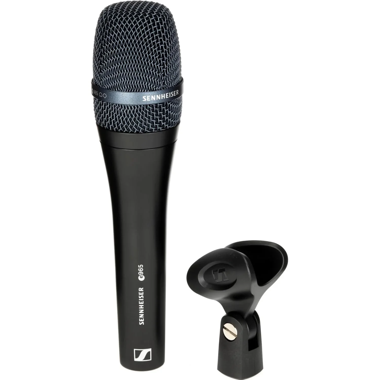 Liquid Audio - Sennheiser E 965 Condenser Handheld Vocal Microphone Bundle w/Pig Hog PHM10 8mm Mic Cable Polishing Cloth - Image 6
