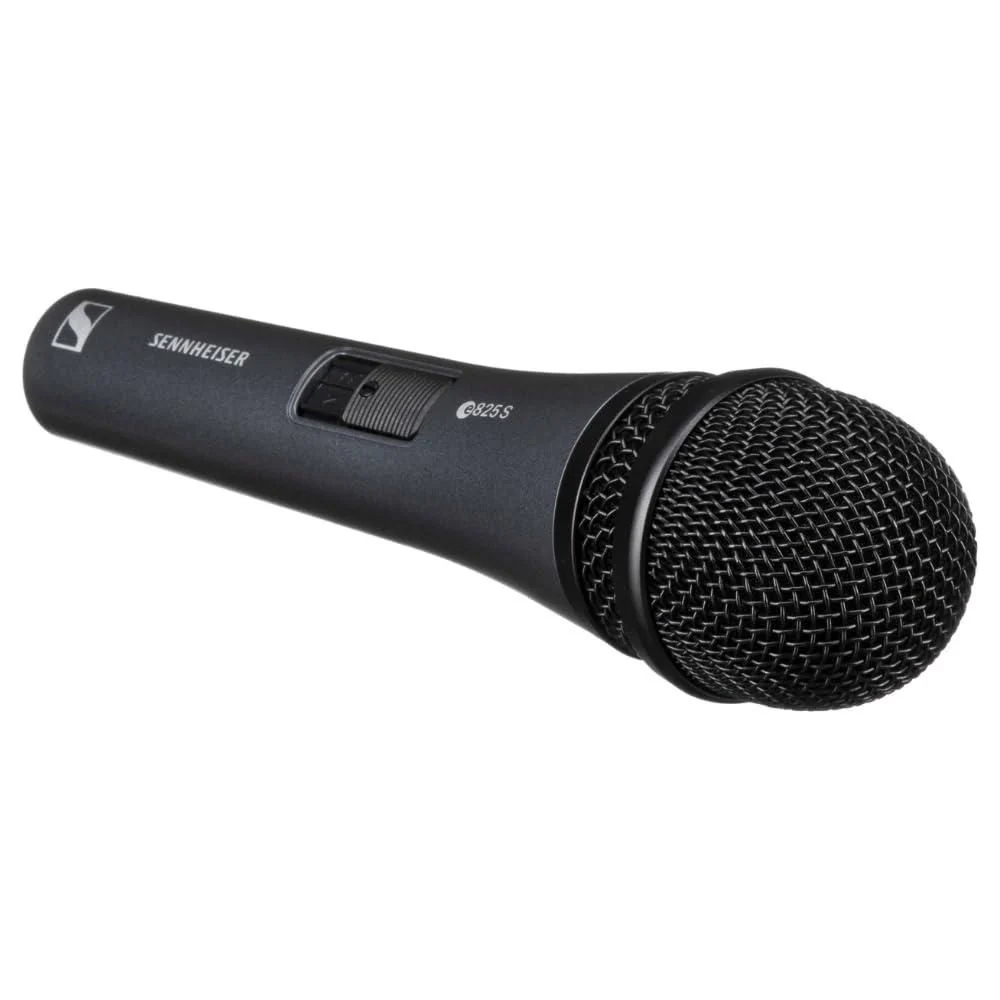 Liquid Audio Sennheiser E825-S Cardioid Dynamic Vocal Microphone Bundle w/Pig Hog PHM10 8mm Mic Cable Polishing Cloth - Image 4