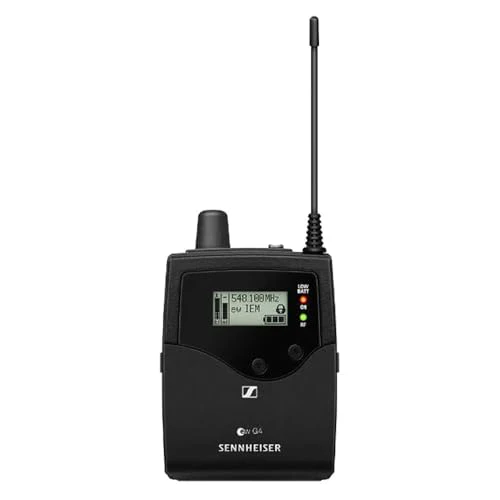 Liquid Audio Sennheiser ew IEM G4-A Wireless in-Ear Monitoring System Bundle w/Pig Hog PHM10 8mm Mic Cable, 4-Pack Blucoil AA Batteries Polishing Cloth - Image 4