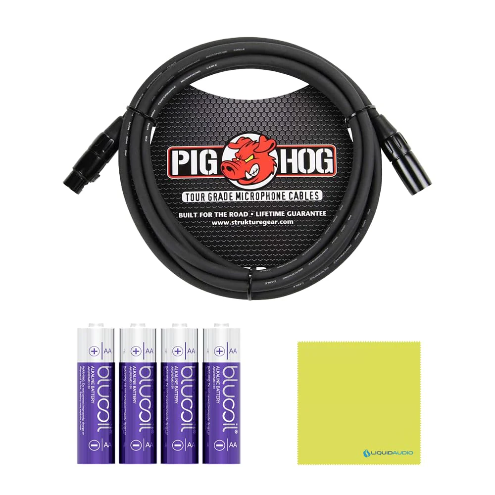 Liquid Audio Sennheiser ew IEM G4-Twin-A1 Wireless in-Ear Monitoring System Bundle w/Pig Hog PHM10 8mm Mic Cable, 4-Pack Blucoil AA Batteries Polishing Cloth - Image 2