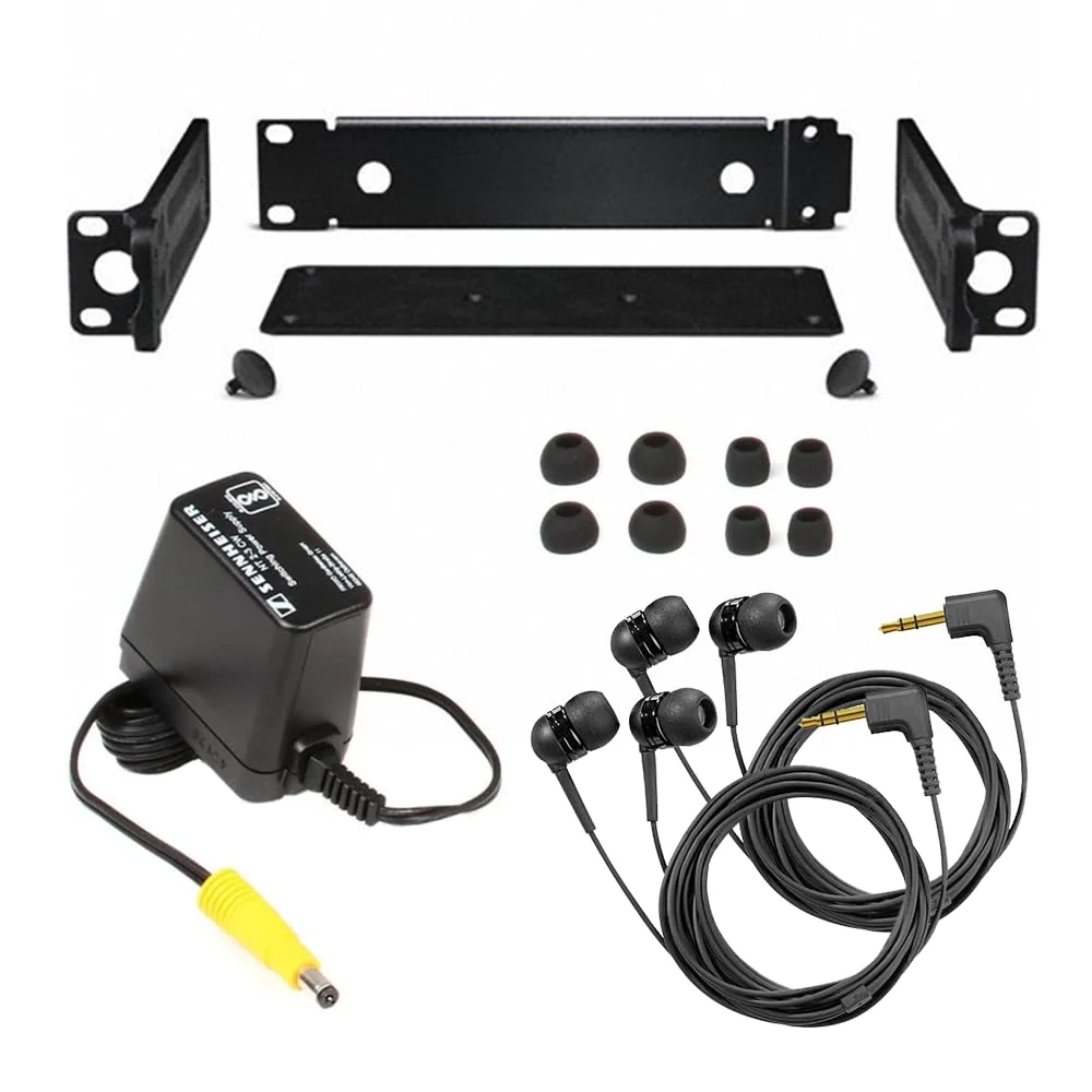 Liquid Audio Sennheiser ew IEM G4-Twin-A1 Wireless in-Ear Monitoring System Bundle w/Pig Hog PHM10 8mm Mic Cable, 4-Pack Blucoil AA Batteries Polishing Cloth - Image 6