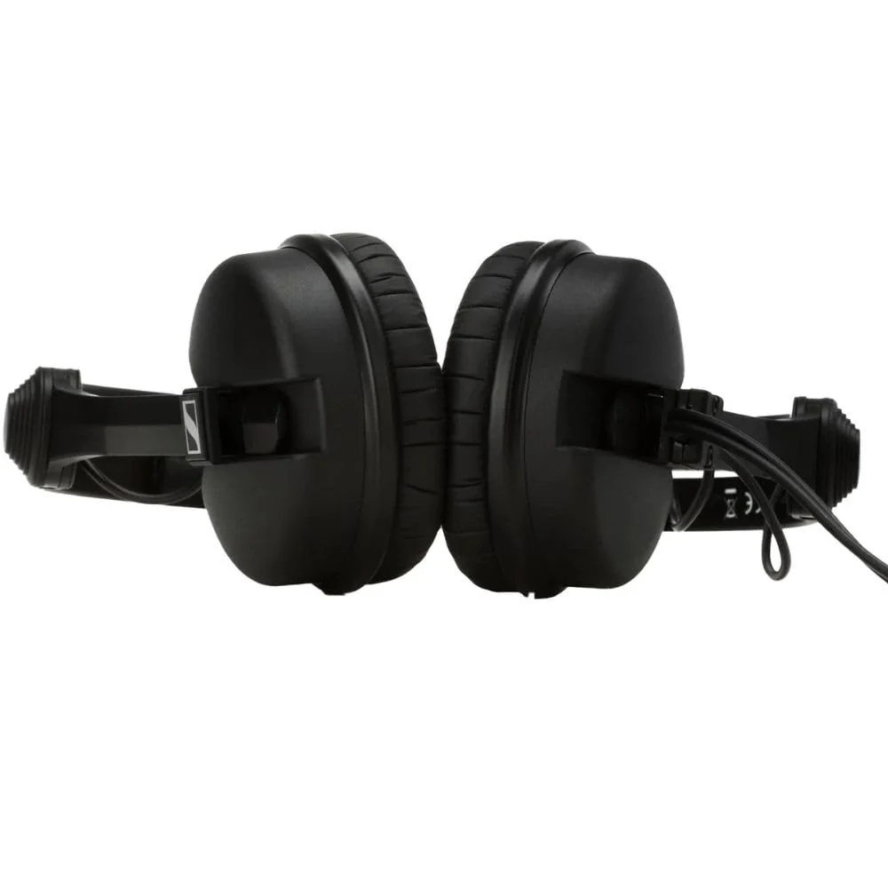 Liquid Audio Sennheiser HD 25 On-Ear DJ Headphones, Black Bundle w/Pig Hog PHX14-25 1/4" Headphone Extension Cable Polishing Cloth - Image 4
