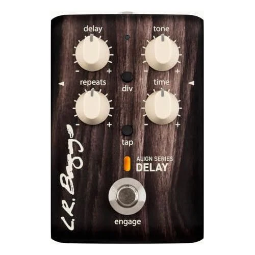 LR Baggs Align Series Delay Acoustic Pedal Bundle w/ 12x Picks and Liquid Audio Polishing Cloth - Image 4