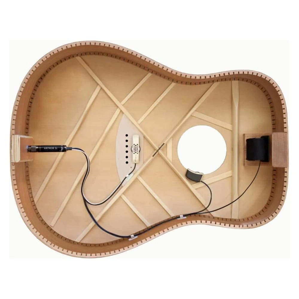 LR Baggs Anthem SL-C Classical Guitar Pickup Battery Life: 170+ hrs Bundle w/ 12x Fender Picks and Liquid Audio Polishing Cloth - Image 3
